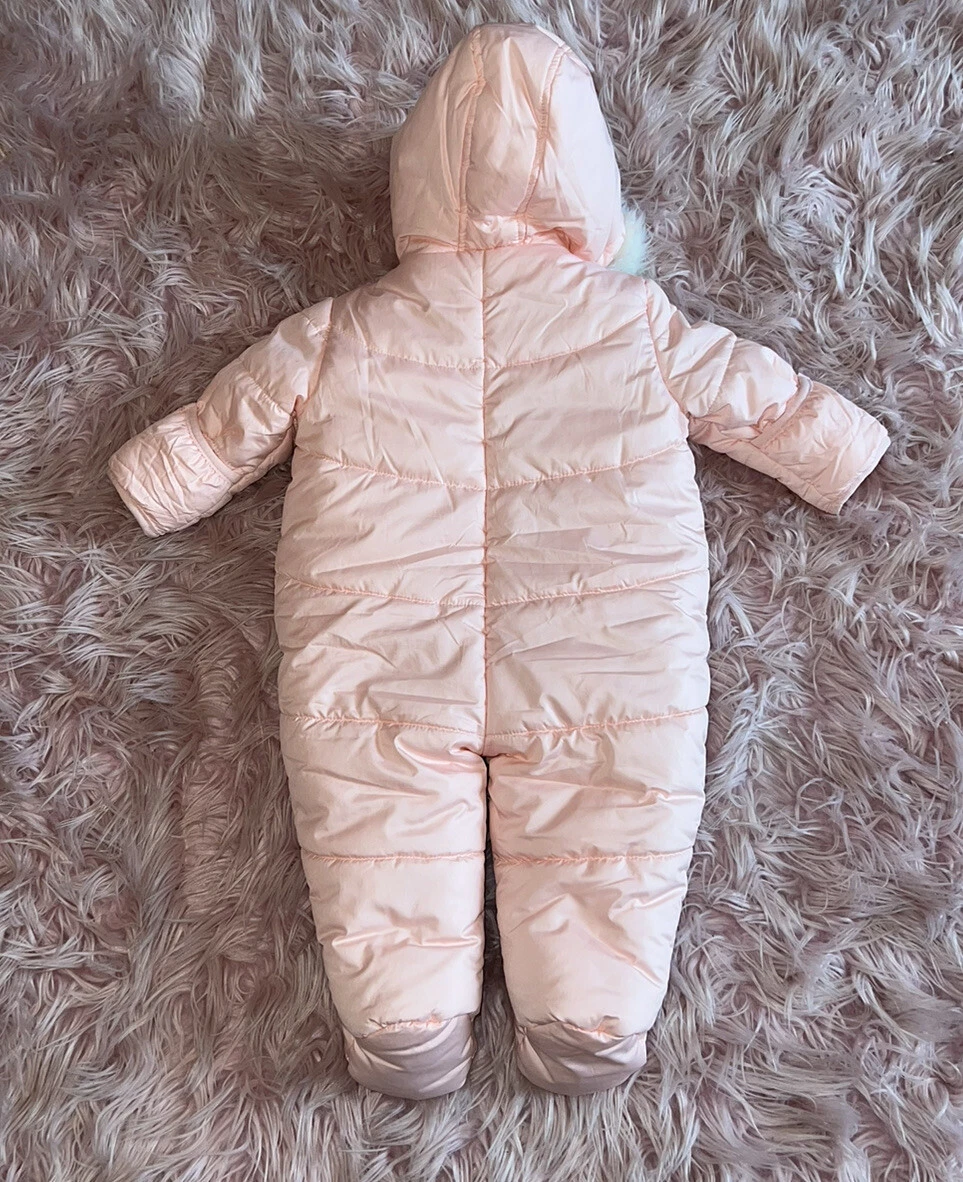 Baby girl fur clearance snowsuit
