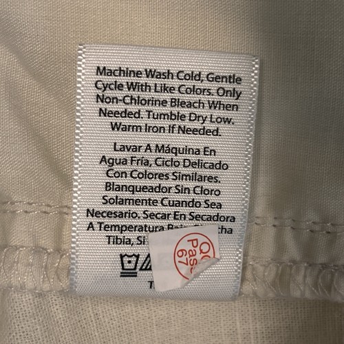 No Boundries Cotton Linen Shorts Women's 3XL Creamy White Pull On Pockets - Picture 7 of 9