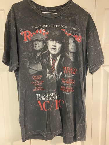 AC/DC Rolling Stone Magazine Concert Shirt-ANGUS YOUNG-Large | eBay