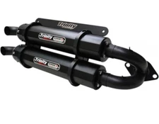 TRINITY RACING Cerakote Dual Slip-Ons Black TR-4165S-CB