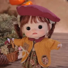 1/6 BJD Doll SD Jointed with Face Makeup Big Eyes Lovely Girl Resin Handmade Toy