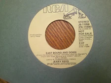 PROMO RCA 45 RECORD/JERRY REED/ EAST BOUND AND DOWN/REDNECK IN A ROCK ROLL BAR
