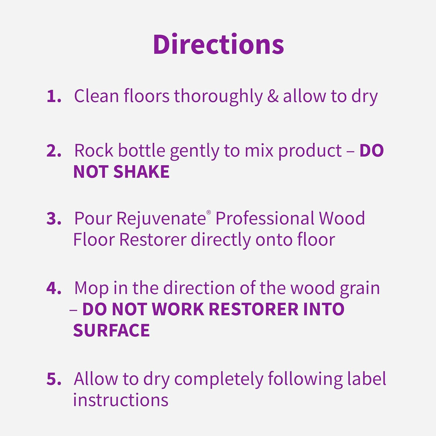 Professional Wood Floor Restorer and Polish with Durable Finish Easy Mop on Appl