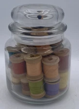 Vtg Wood Sewing Spools Various Sizes J&P COATS & CLARK~BELDING~ACE~ARTS & CRAFTS