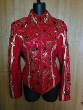 Western Pleasure Show Shirt femme M équitation cheval