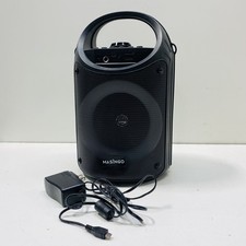 Masingo Black Karaoke Speaker With Charger Convenient Portable Design