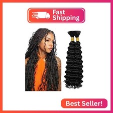 Braiding Human Hair 100g 26 26 Inch Deep Water Wave Bulk Human Hair for Braiding