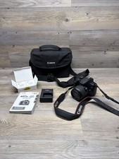 Canon EOS Rebel T6 DSLR Camera 18-55mm Lens - Bag, New Battery, Black Tested