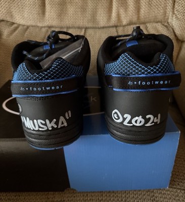 Size 12 - AUTOGRAPHED CHAD MUSKA ES SHOES & Signed Box Black & Blue 2024