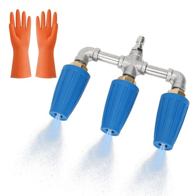 #ad Triple Turbo Nozzle Pressure Washer with Gloves 360° Rotating Turbo Nozzle w... $51.34