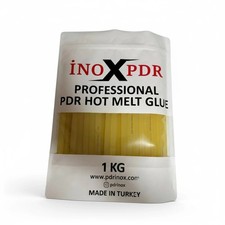 Pdr Inox Gold Hot Melt Glue 1kg 33 Sticks 11x300mm Heavy-duty Dent Repair