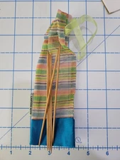 Latern Moon 5" Double Point Needle Sets US 1 Dark Light Green/Blue Pouch
