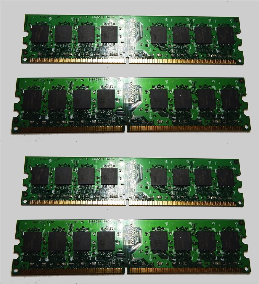4GB (4x1GB) DDR2-667 Non-ECC 240-pin PC2-5400 Desktop Memory SDRAM VDATA - Image 3 of 3