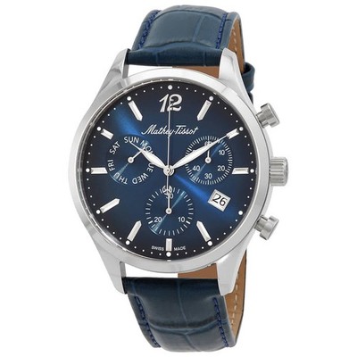 Mathey-Tissot Urban Chrono Chronograph Quartz Blue Dial Men's Watch H411CHALBU