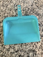 Rubbermaid Dust Pan  2003-52 Flat Edge Hard Rubber Teal Vintage *see Pics