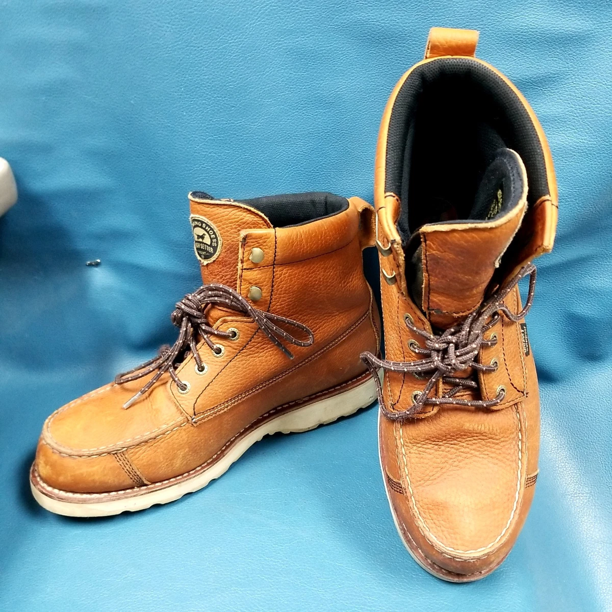 Bottes En Cuir Serraje Rouge Pour Homme - Taille 35 à 45, Style Safari Avec Cordons, Neuves