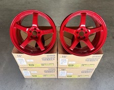 Rays Gramlights 57cr 18x9.5 38 5x100 Frs Brz Gr 86 Wrx Legacy Wheels Rims M Red