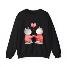 Kitten Sweatshirt, Cat Lover Gift, Cozy Jumper, Cute Animal Pullover, Feline