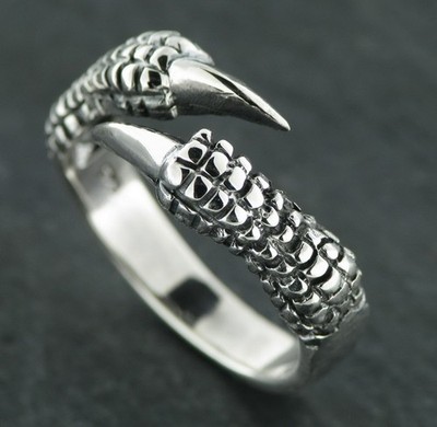 Drachenkralle Dragon Claw Ring Silberring Gothic Feingehalt Silber 925