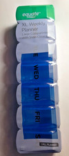 Large Weekly Pill Planner Snap-Close Lids Sealed