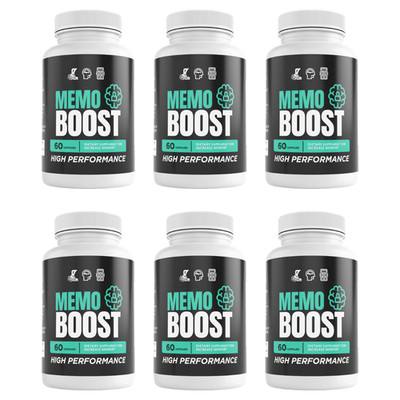 Memo Boost Mind Memory Health Support Dietary Supplement 60 Capsules Bundle of 6