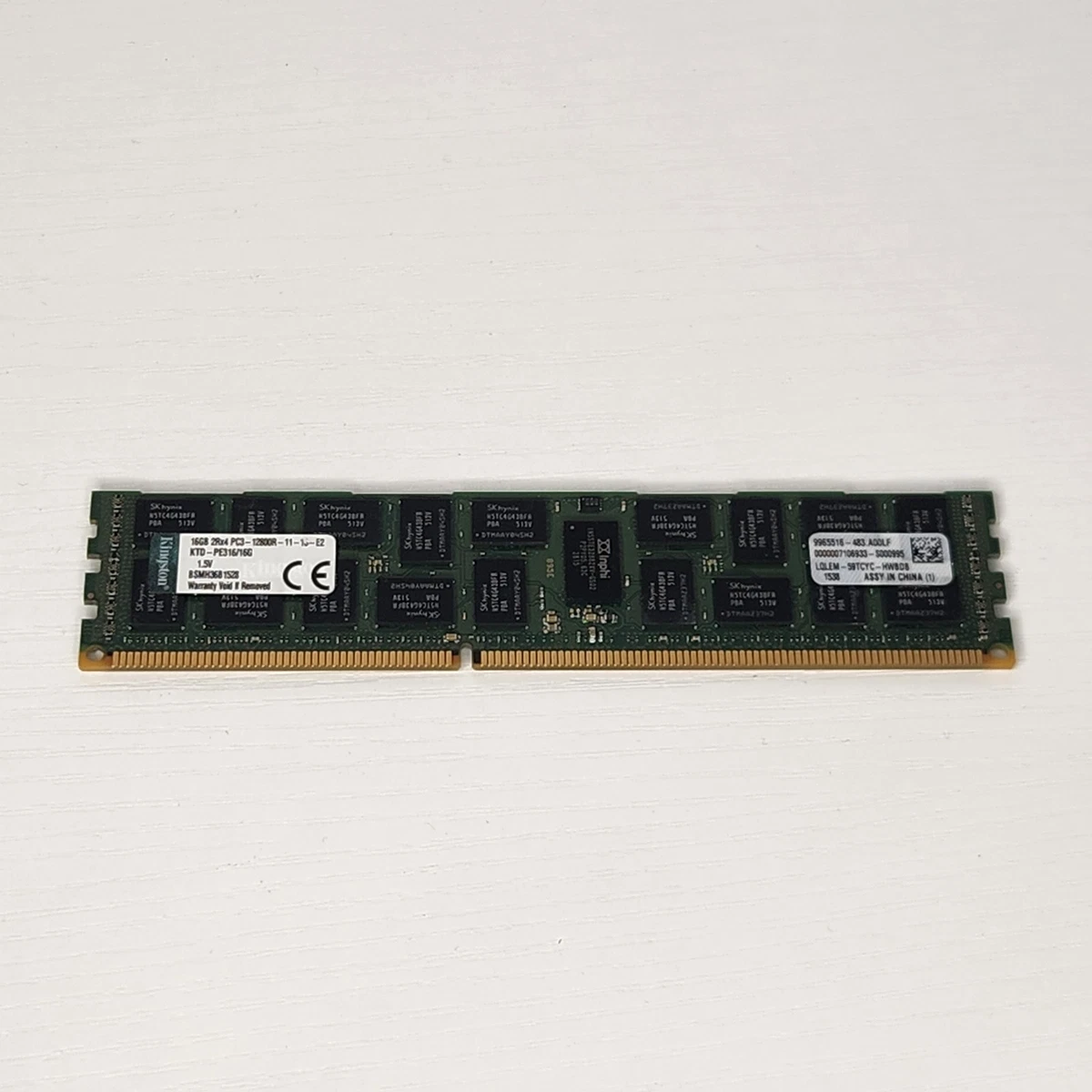 PC3-12800 (DDR3-1600) 16 GB ECC Network Server Memory (RAM) for