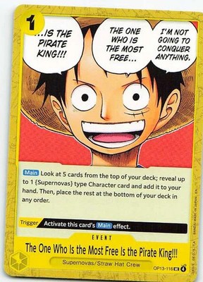 Monkey D. Luffy OP13-116 Awakening of the New Era Uncommon NM One