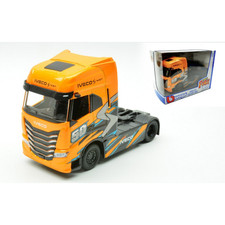 MOTRICE IVECO S-WAY 2021 2 ASSI ORANGE 1:43 Burago Camion -I- Modellino Nuovo