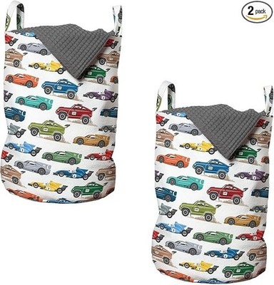 Ambesonne Race Car Laundry Bag Pack of 2