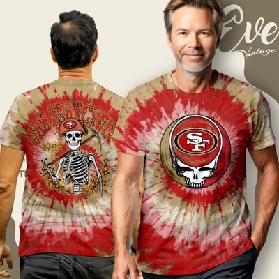 Stealie San Francisco 49er Grateful Dad 3D All Over Print Shirt