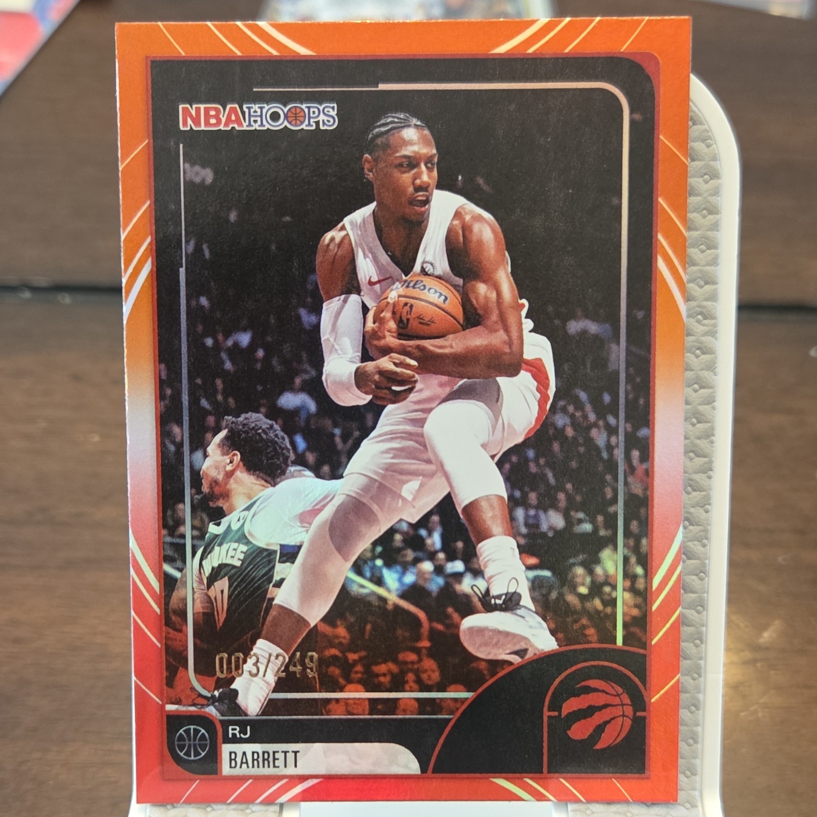 RJ Barrett Premium Orange Parallel /249 Raptors #62