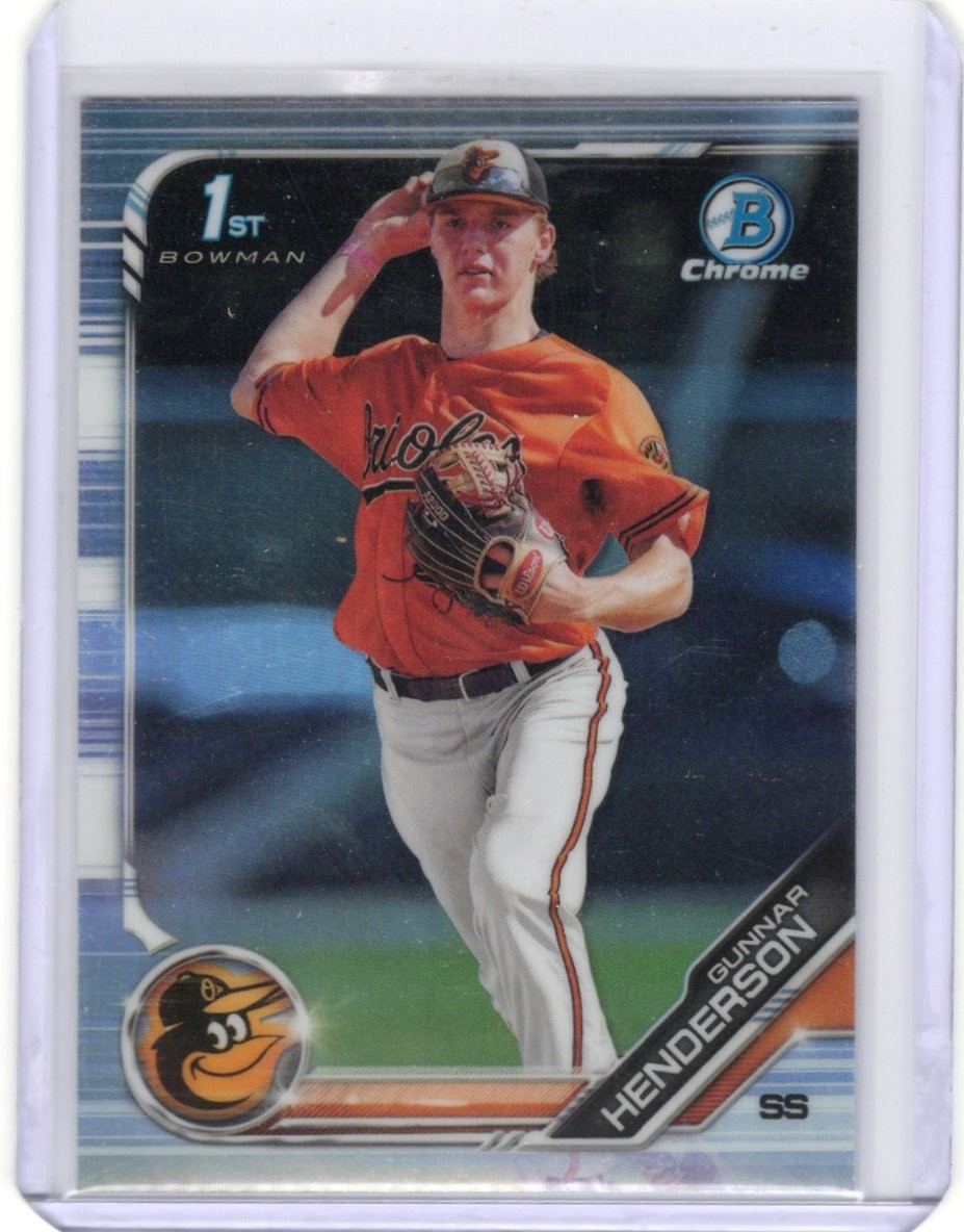 2019 BOWMAN CHROME REFRACTOR 1ST ROOKIE GUNNAR HENDERSON