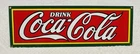 Vintage 1989 Ande Rooney Porcelain Enameled Drink Coca Cola Sign Rectangle 18"
