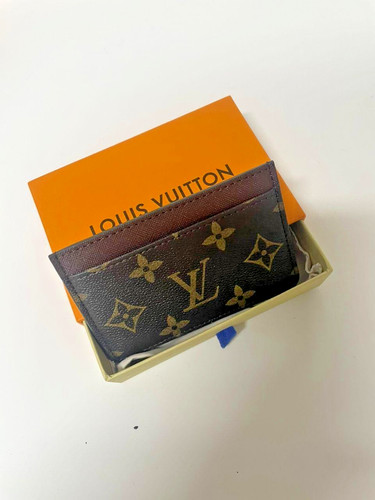 Excellent Louis Vuitton card holder Monogram Two Tone