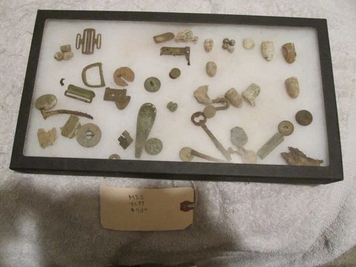 HUGE Lot Dug American Civil War Relics Skeleton Key Button Musket Bullets Buckle