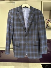 Men’s Savile Row bespoke Wool Blazer D’Artagnan Black Gold Holland & Sherry 40
