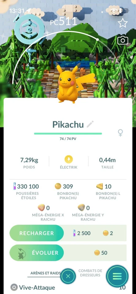 Pkmn Go -✨ SHINY Pikachu Lego BKG - 🔄Ultrafriend / Already Catch - Photo 2/4