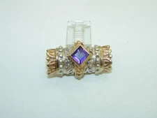 A.Vahan Amethyst Slide Pendant