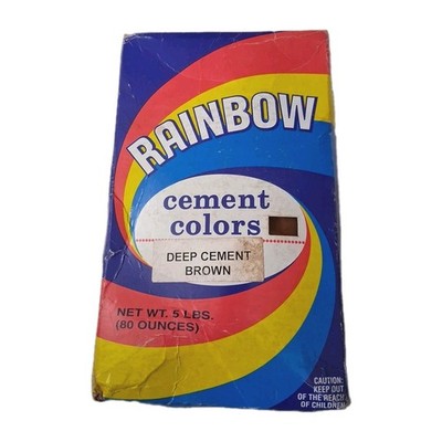 Deep Cement Brown Rainbow Cement Colors Powder - 5 lb for Concrete Projects