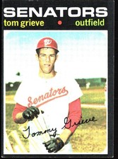 1971 Topps #167 Tom Grieve RC Senators EX-NM