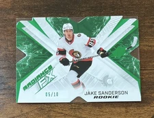 2022-23 SPx Radiance F/X Rookies Green /10 Jake Sanderson #RFX-89 Rookie RC
