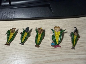 Kansas Odyssey Of The Mind Pin Corn Cob Wizard Of Oz Complete Set