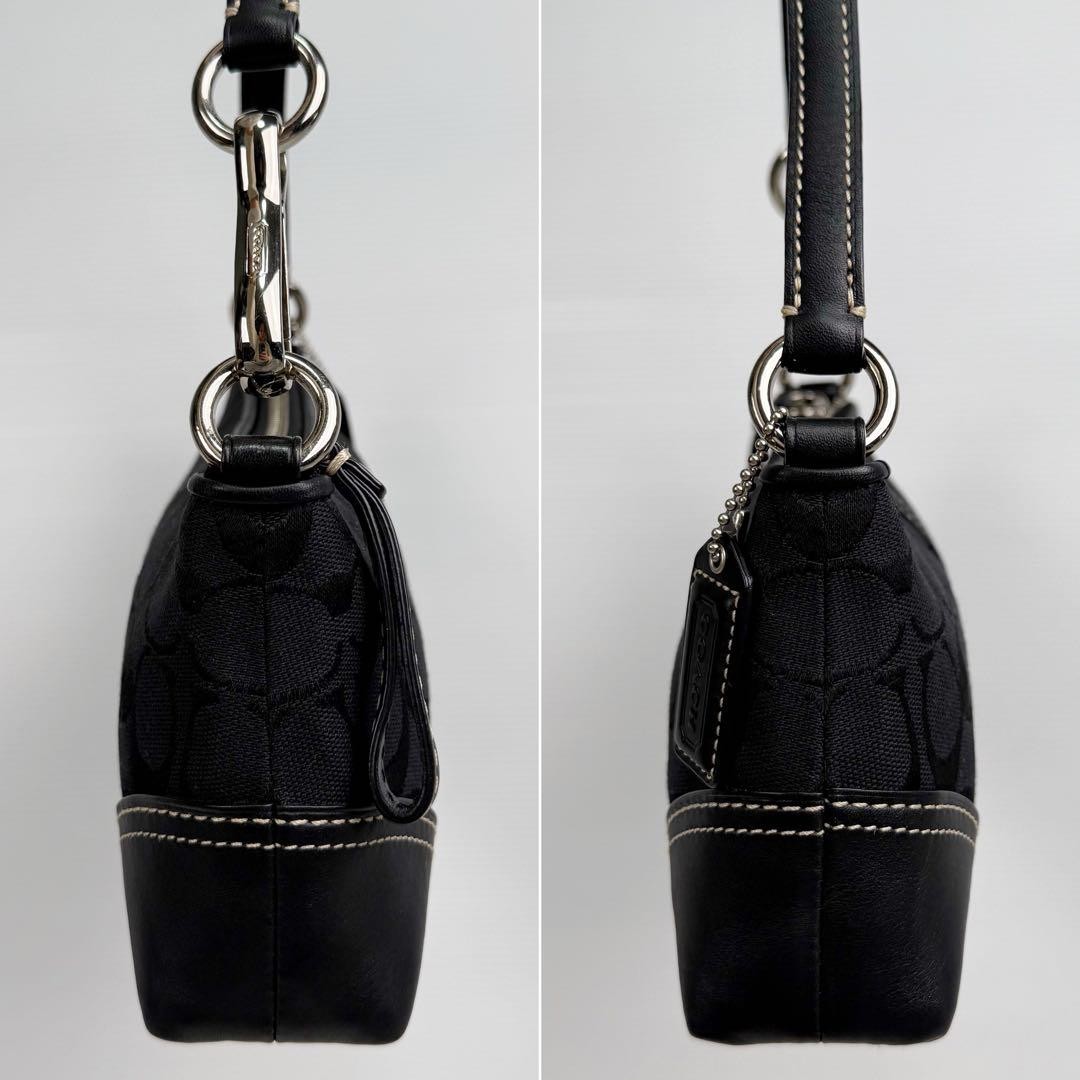 Coach Signature Accessory Pouch Black Y2K Used From Japan | eBay