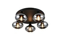 Reality Leuchten Deckenleuchte Divina Dh 49X15 Cm Grau Deckenlampe