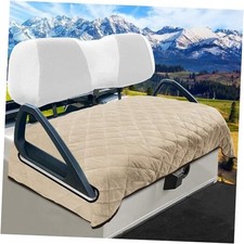 Golf Cart Seat Covers for 2  4 Passenger Carts, Thick Short Plush with Khaki