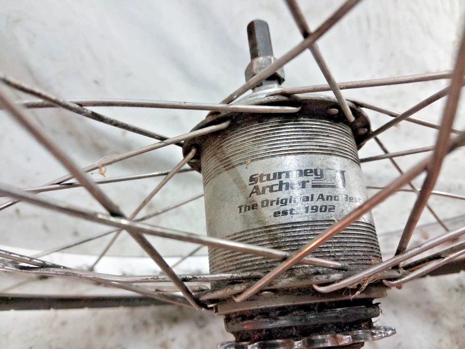 Sturmey Archer AW 16" Rear Bike Wheel 3 Speed Internal Hub Recumbent Ships USA:) - Image 3 of 4