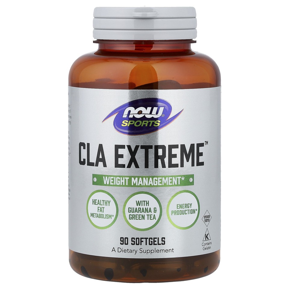 Now Foods Sports CLA Extreme 90 Softgels GMP Quality Assured, Kosher