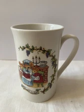 Studio Nova Christmas Story Time Mice Porcelain Tall Coffee Tea Mug Chocolate