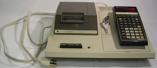 Texas Instruments Vintage TI Programmable 58 C Calculator & PC-100C ...