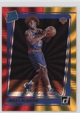 2021 Panini Donruss Rated Rookie Holo Red & Gold Laser Miles McBride #224 0f7h